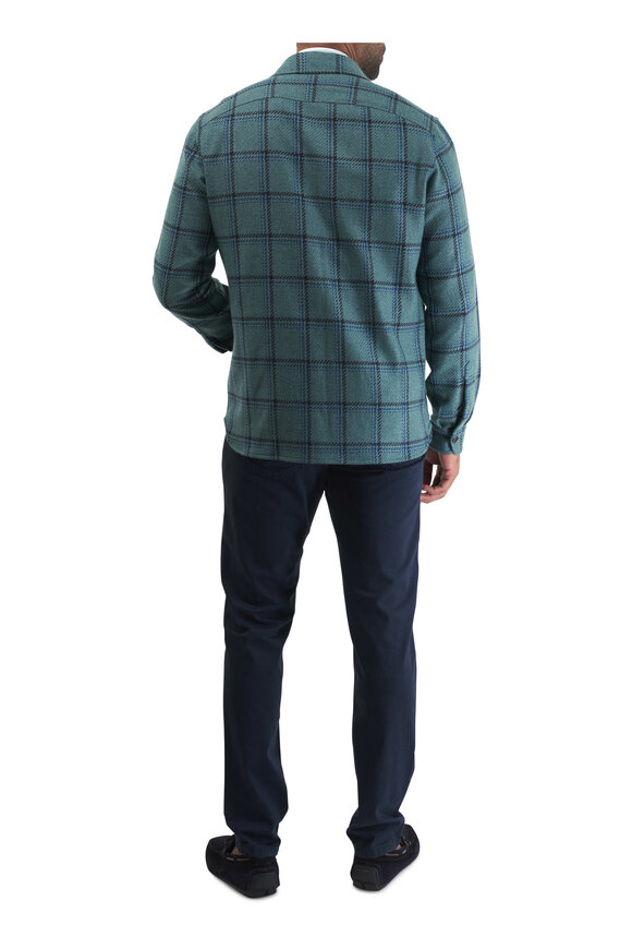 Isaia - Top China Knit Slate Overshirt