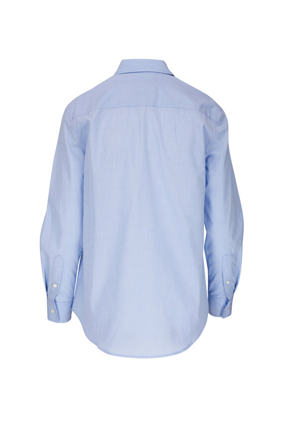 Nili Lotan - Raphael Classic Light Blue Cotton Shirt 