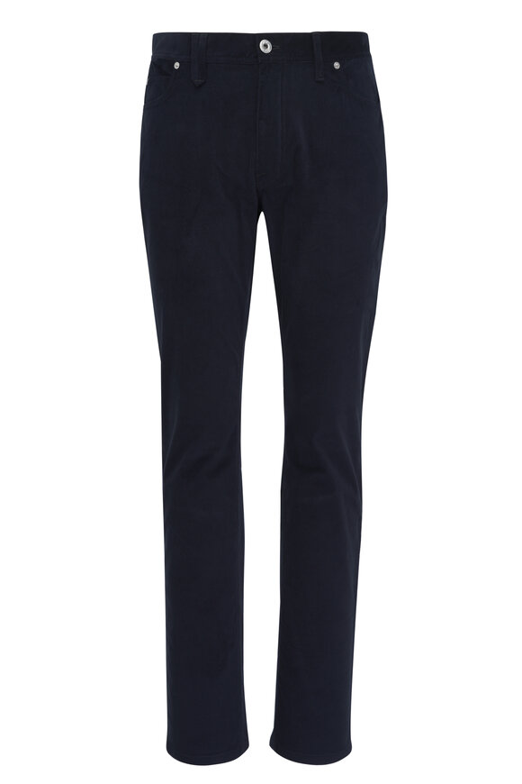 Brioni Midnight Cotton Corduroy Five Pocket Pant 