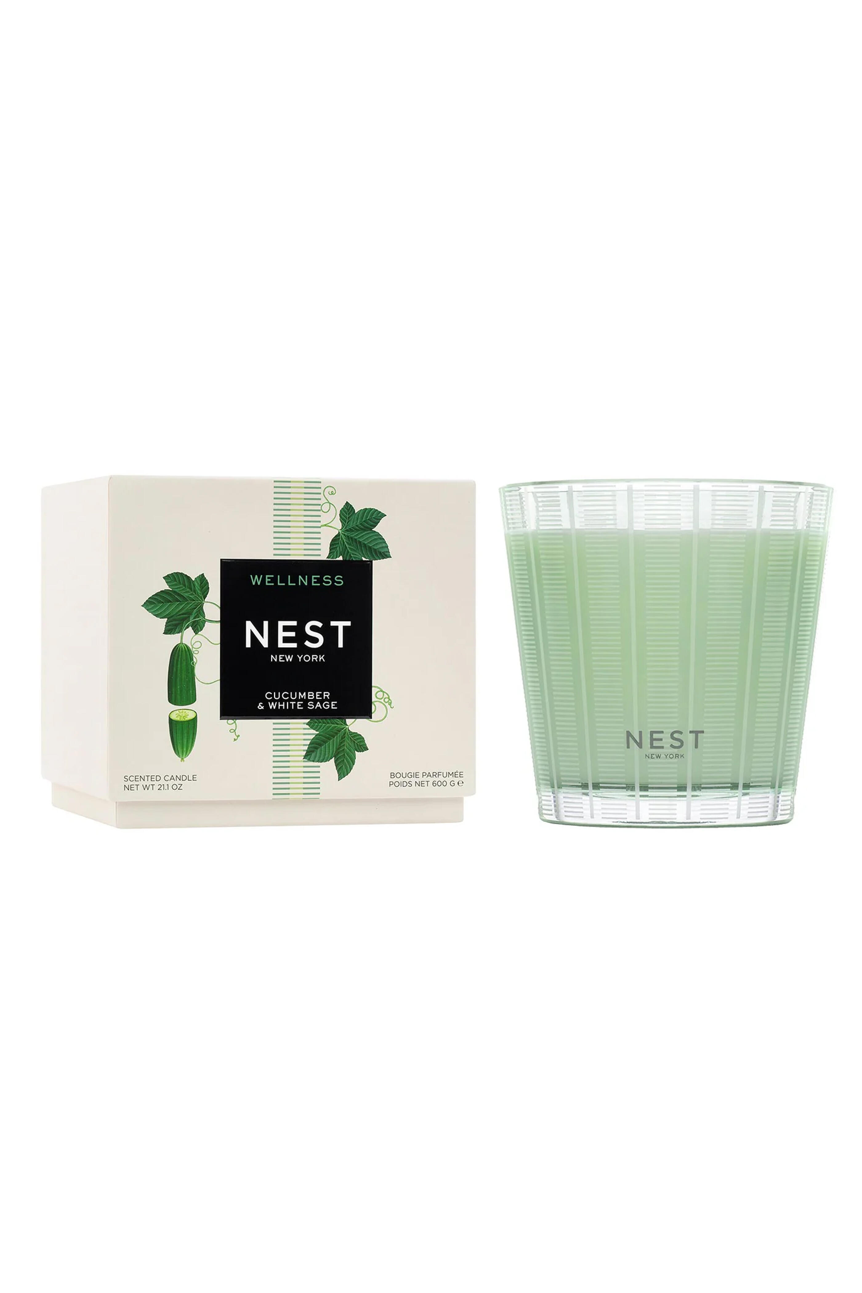 Nest Fragrances - Cucumber & White Sage 3-Wick Candle - view 1