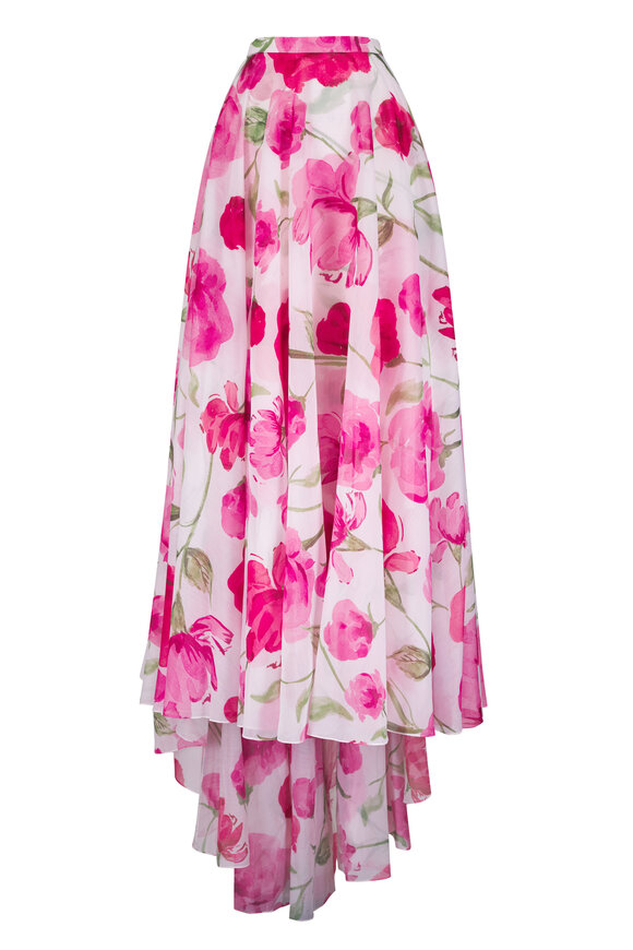 Sachin Babi Bellamy Poppy Printed Organza Maxi Skirt - view 1