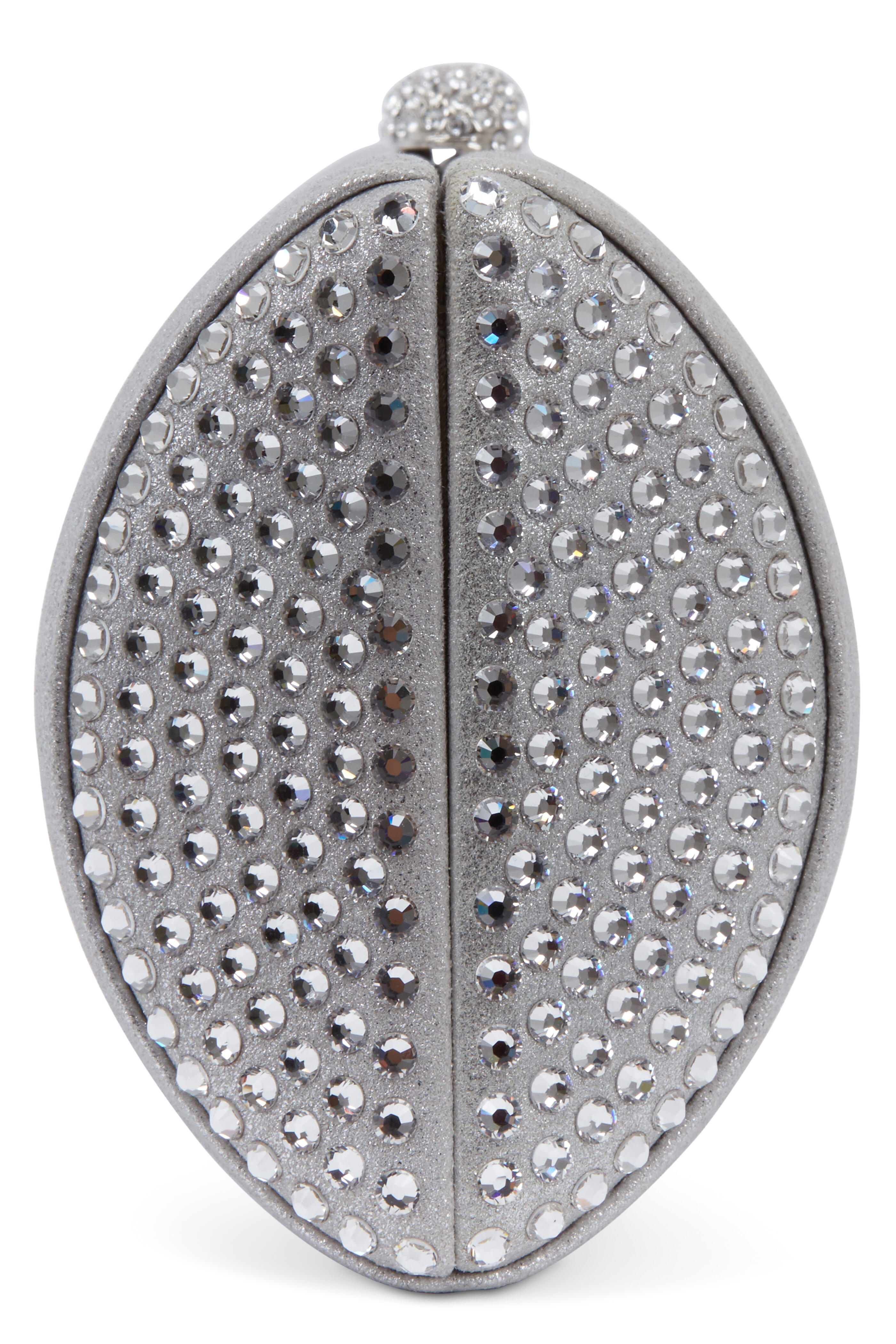 Rodo Firenze - Burma Metallic Silver Crystal Detail Clutch