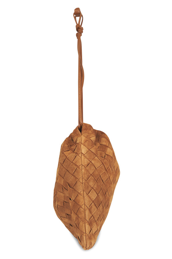 Bottega Veneta Dustbag Amber Suede Drawstring Clutch Bag - view 3
