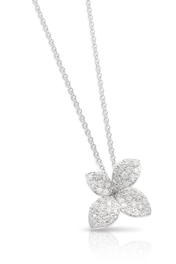 Pasquale Bruni 18k White Gold Giardini Segreti Petite Necklace
