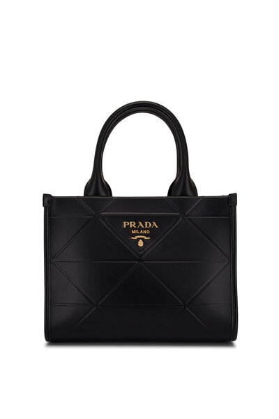 Prada Women's Black Double Saffiano Leather Mini Bag | by Mitchell Stores