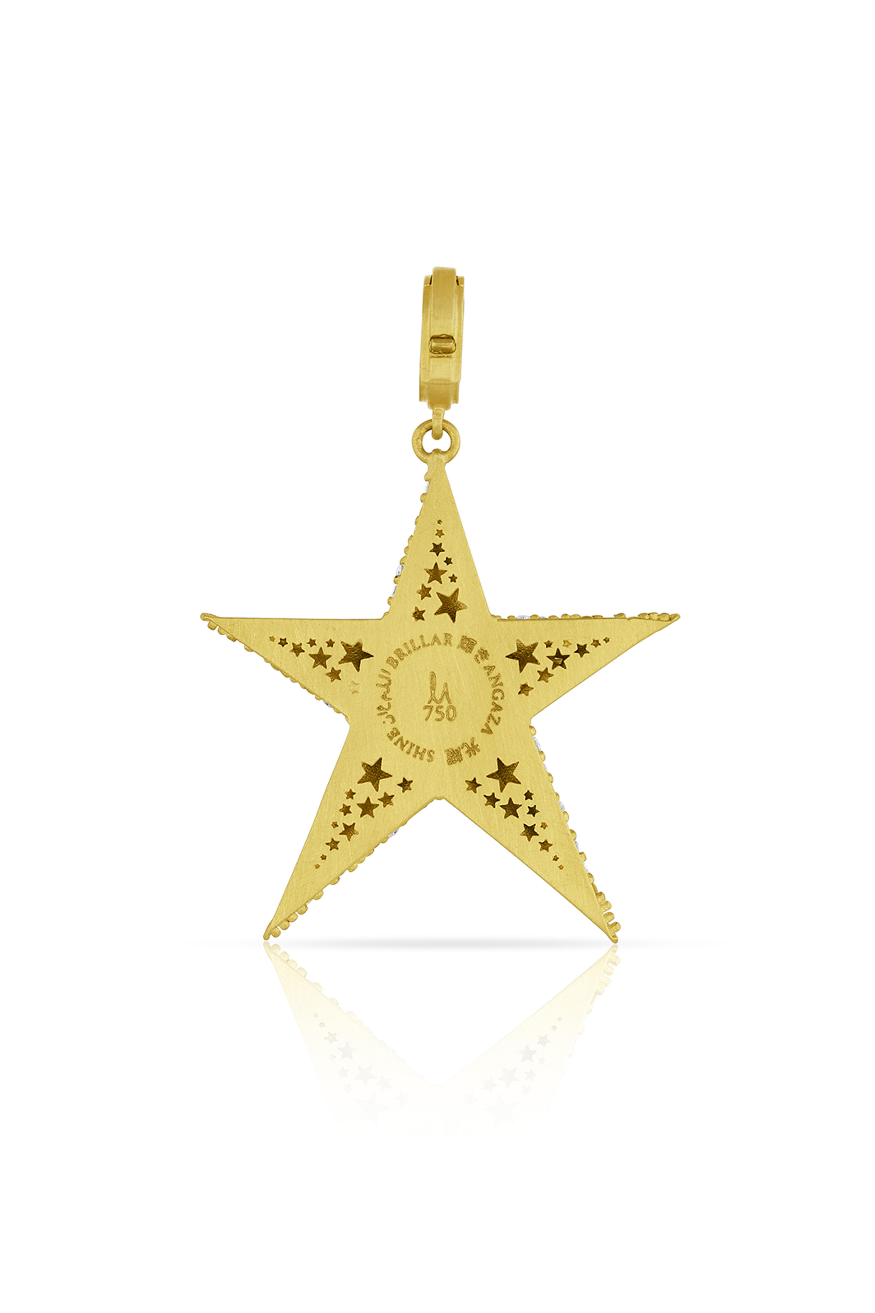 Leigh Maxwell - 1812438-YG PAVE STAR PENDANT - view 2
