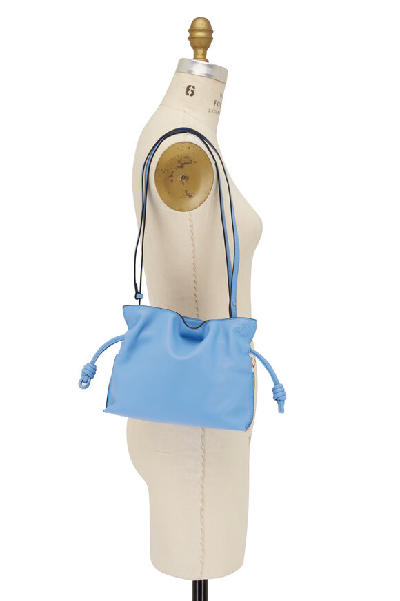 Loewe - Flamenco Light Blue Leather Mini Knot Bag