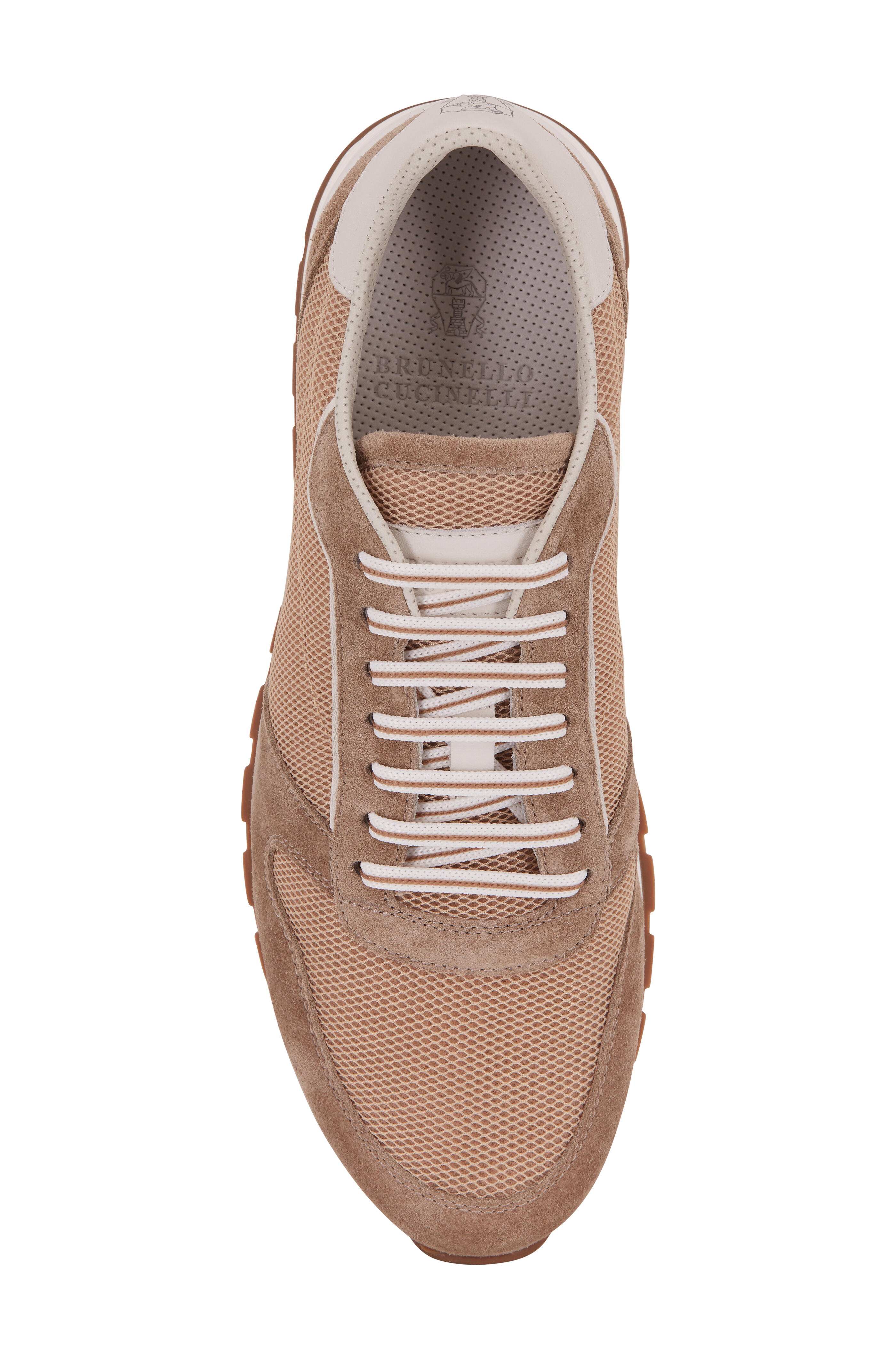 スニーカー Brunello Cucinelli Suede Running Sneaker Brunello Cucinelli - Dark Gray Suede & Leather Running Sneaker