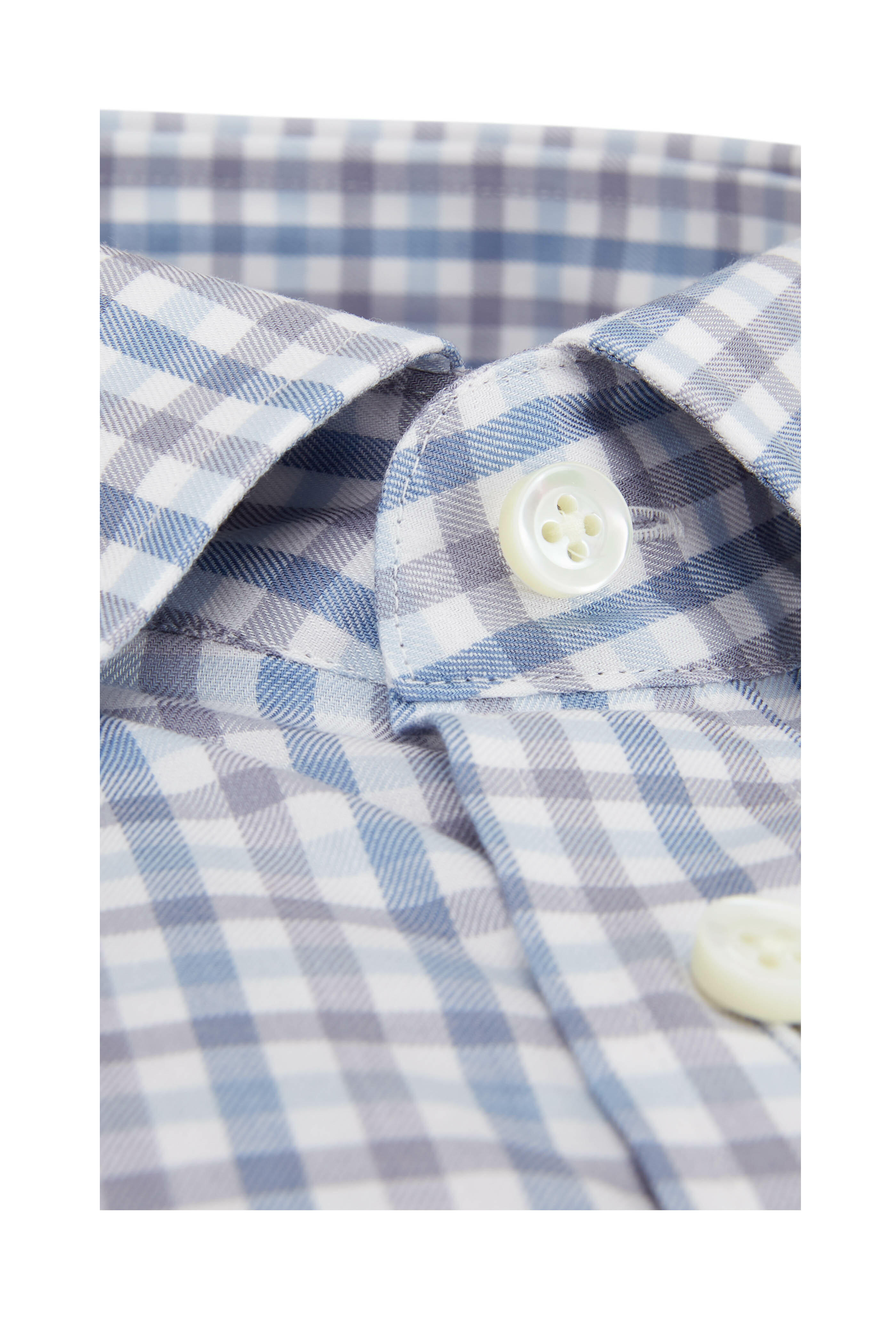 Faherty Brand - Reserve Blue Ice Check Performance Sport Shirt