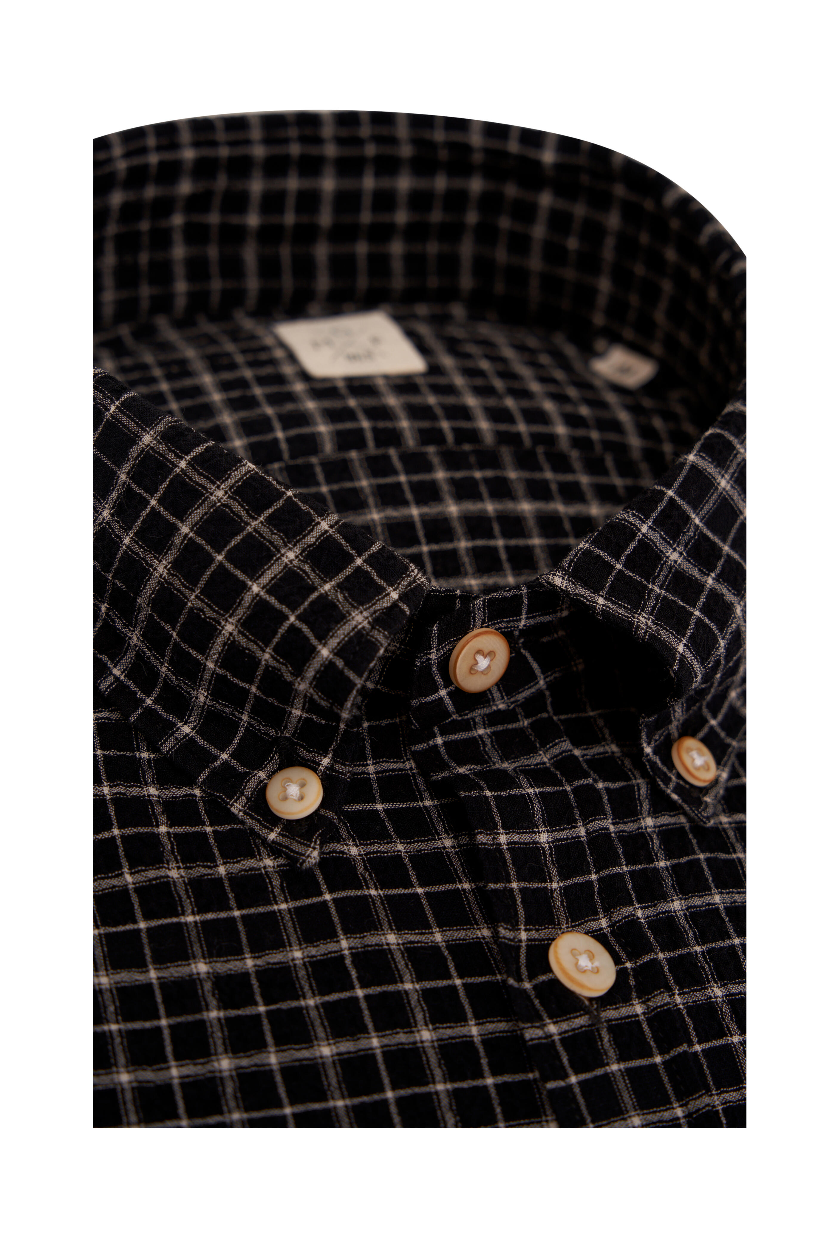 GMF - Black & White Check Cotton Sport Shirt