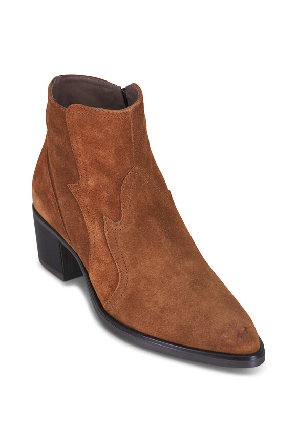 Ron White Wayva Suede Tan Bootie, 50mm