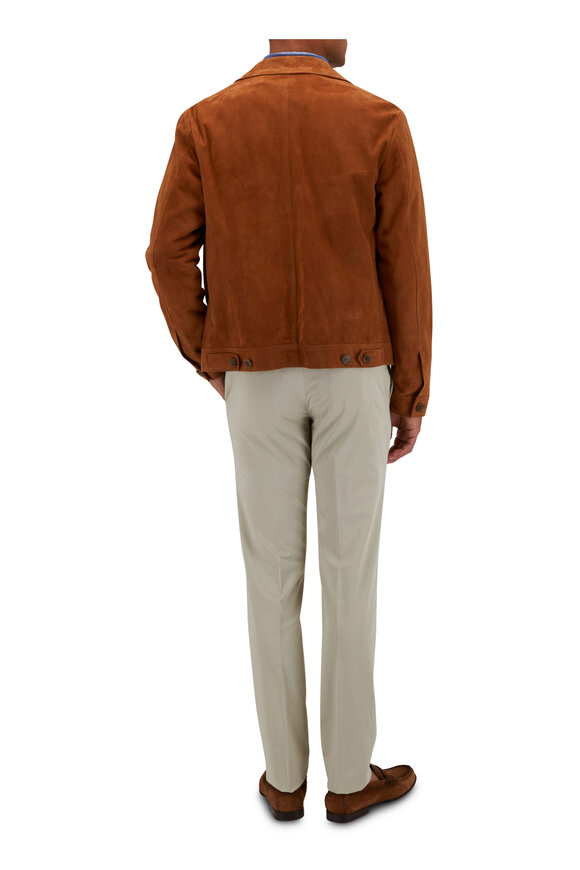 Maurizio Baldassari - Medium Brown Suede Jacket