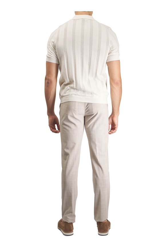 Marco Pescarolo Evo Beige Wool Crepe Dress Pant - view 6