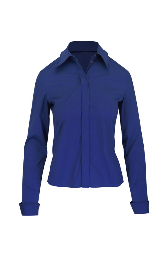 Dorothee Schumacher Poplin Love Ocean Blue Blouse - view 1