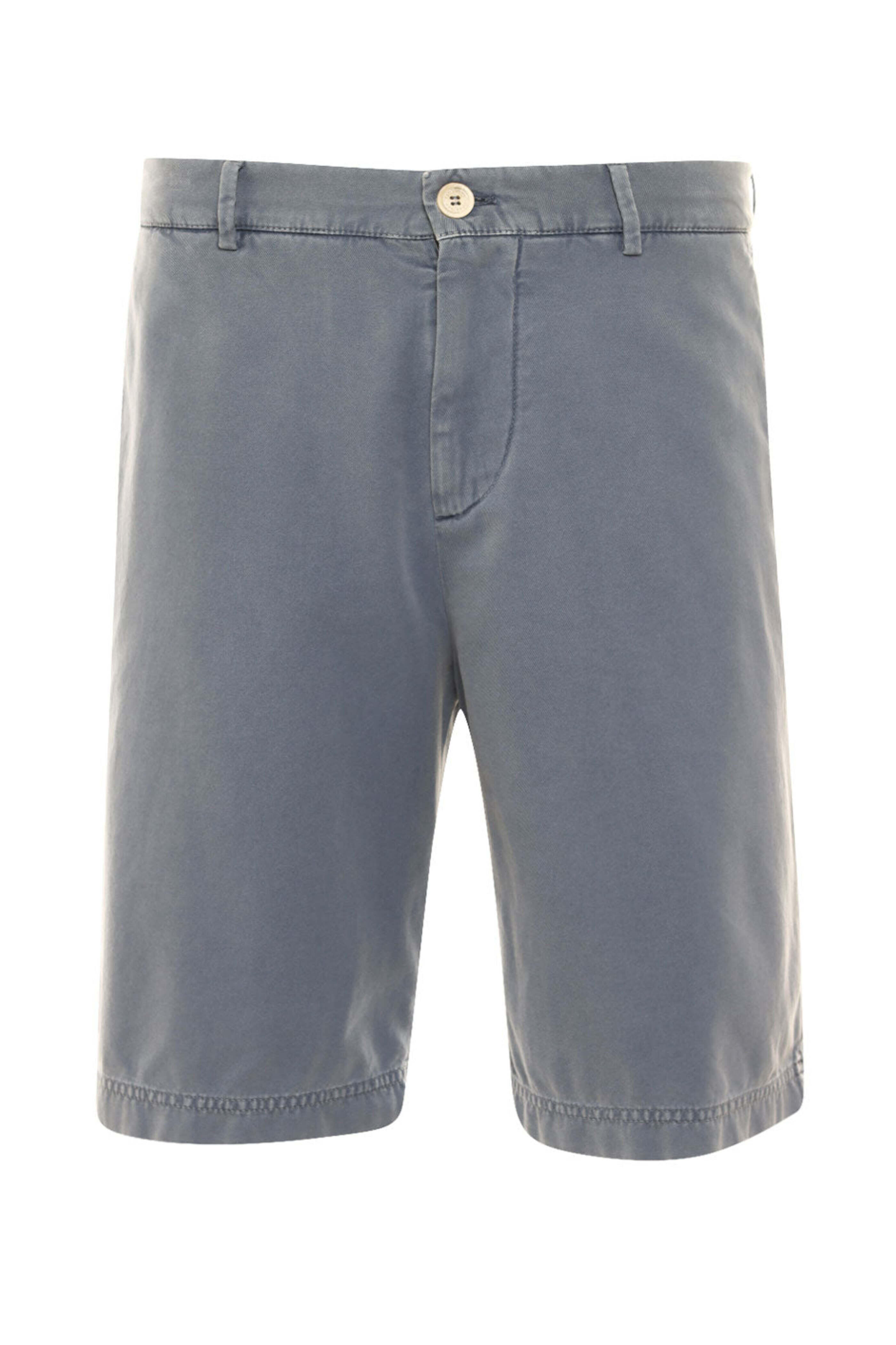 Brunello Cucinelli - Ink Blue Garment Dyed Cotton Bermuda Short