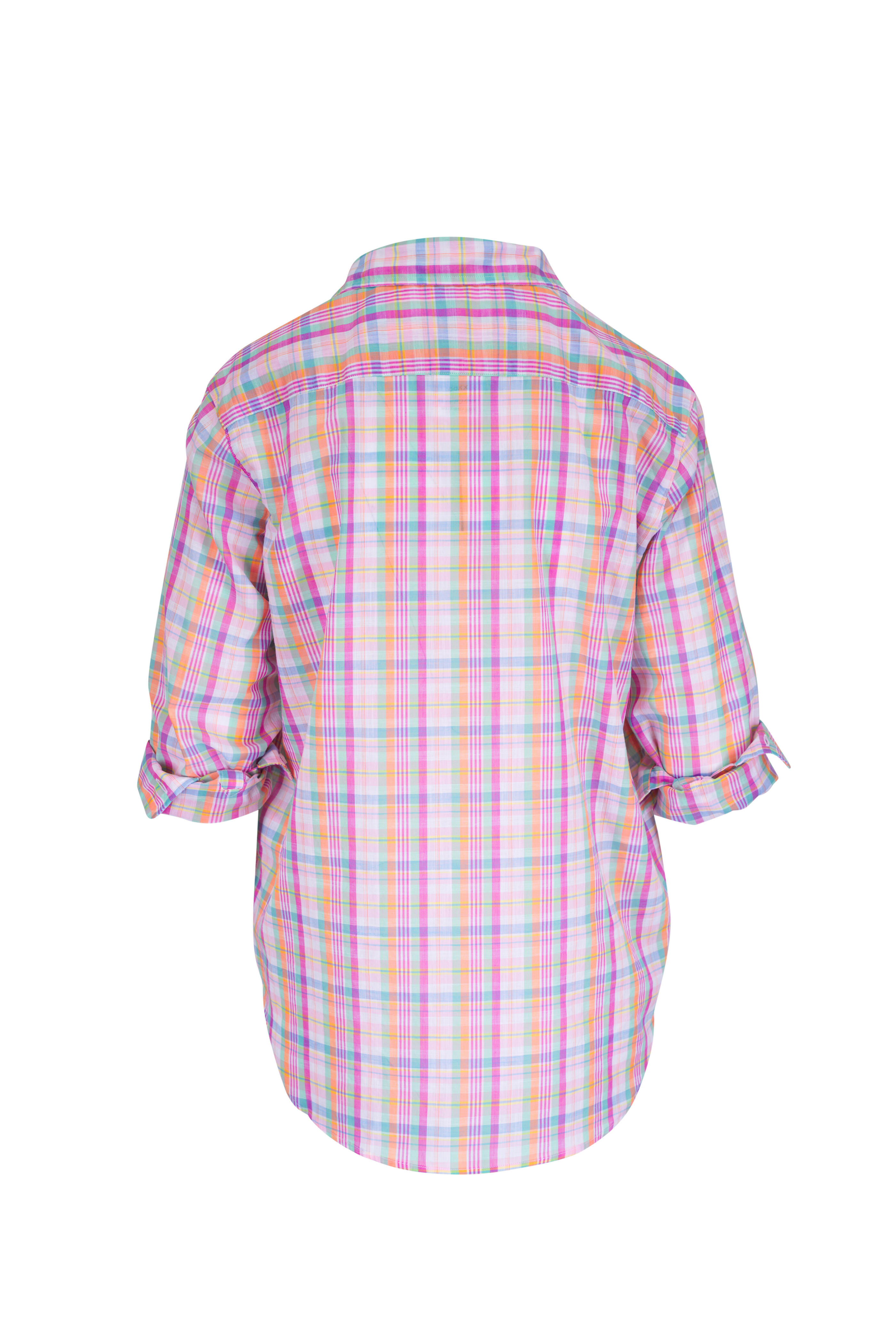 Frank & Eileen - Eileen Green & Pink Plaid Button Up Shirt