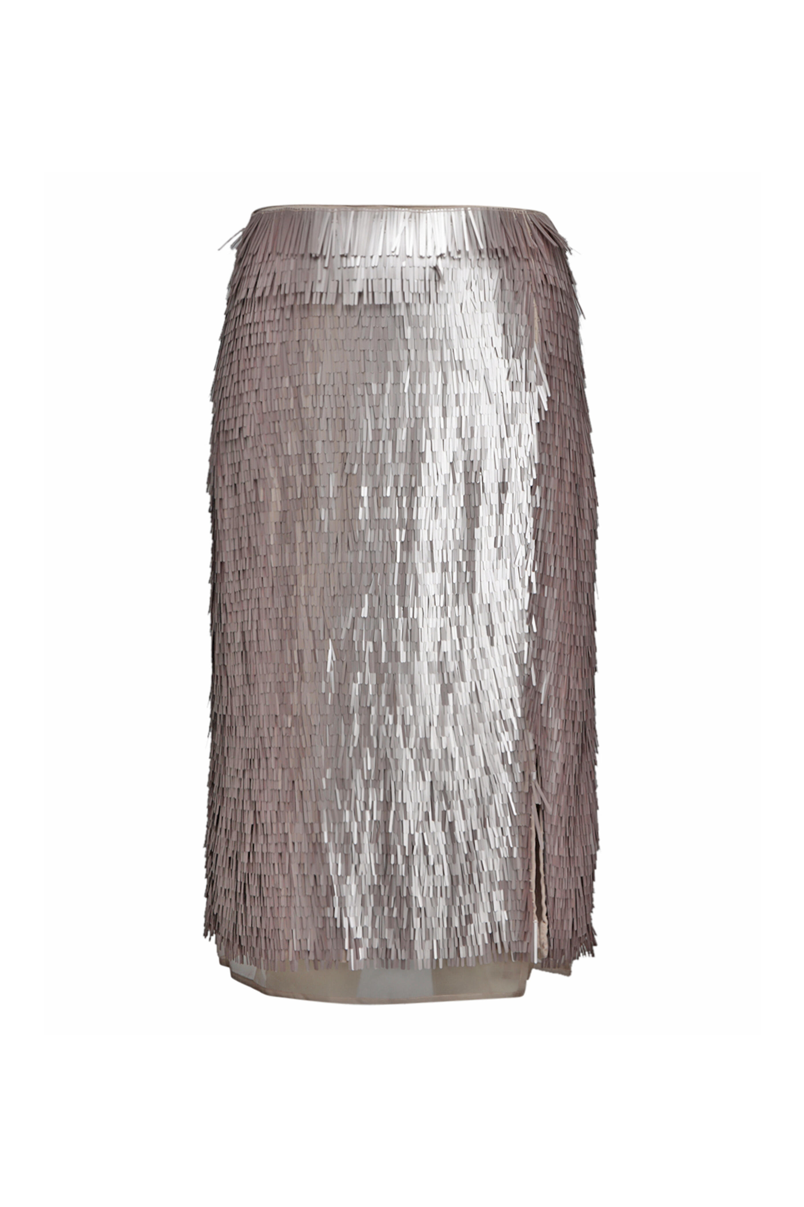 Rohe Frames - Silver Sequin Midi Skirt