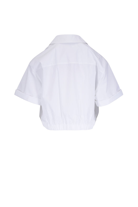 Dorothee Schumacher Poplin Power White Cropped Blouse - view 4
