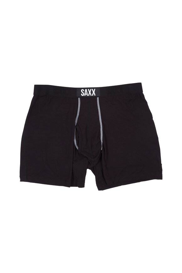 Saxx Underwear - Ultra Black Boxer Briefs