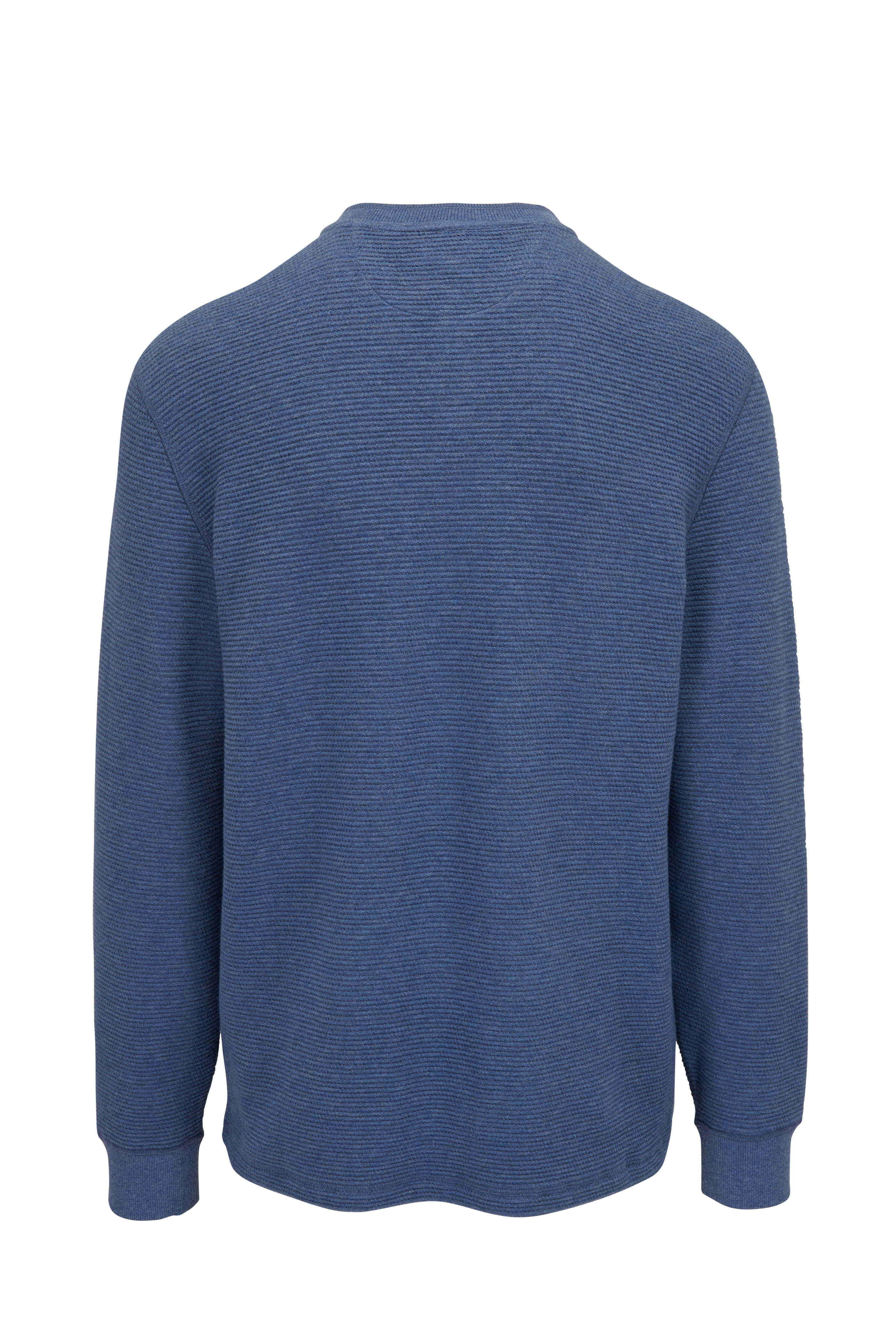 Faherty Brand - Surf Clearwater Heather Waffle Knit Henley