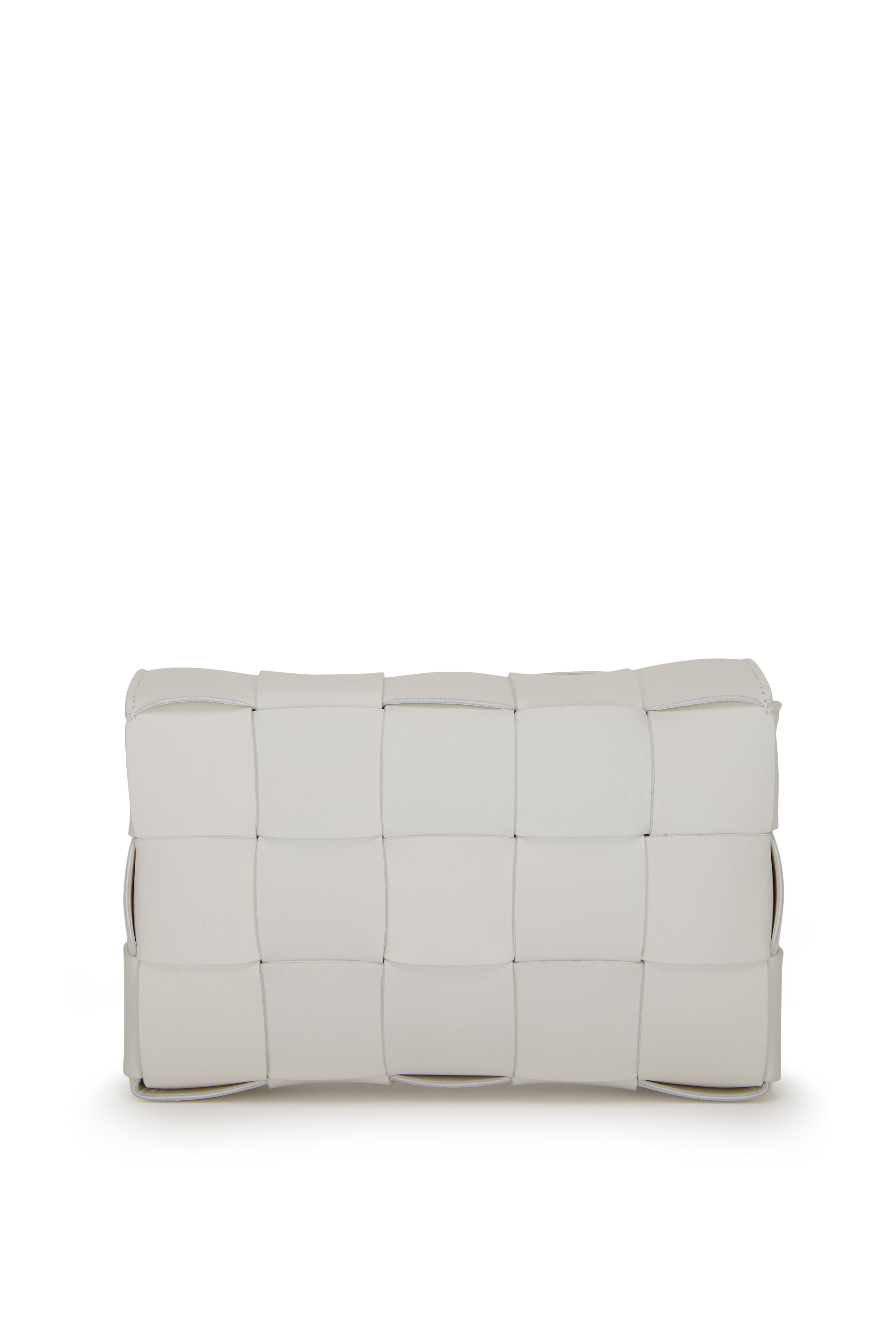 Bottega Veneta - Cassette White Quilted Leather Small Bag
