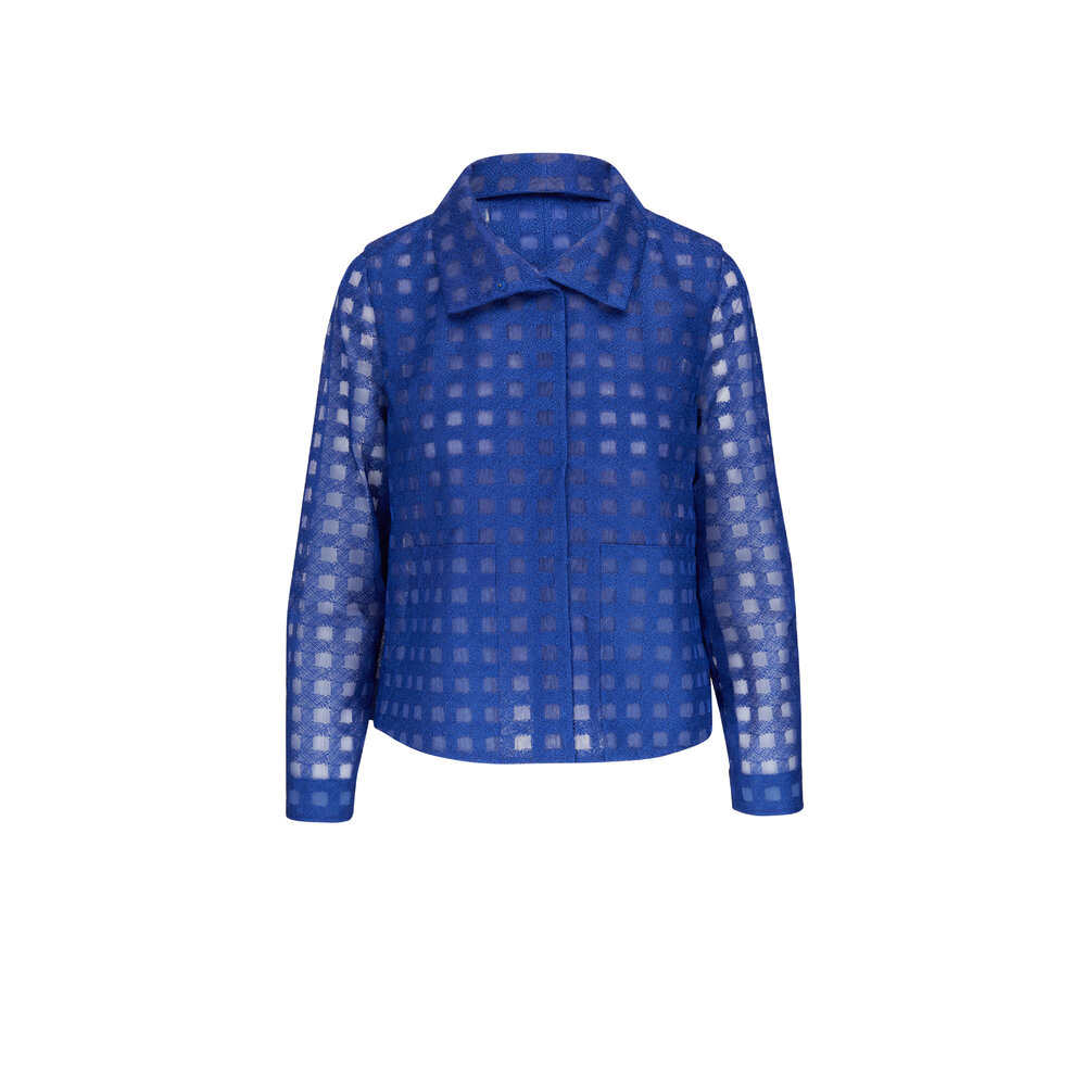 Akris - Castro Enzian Square Embroidered Short Jacket