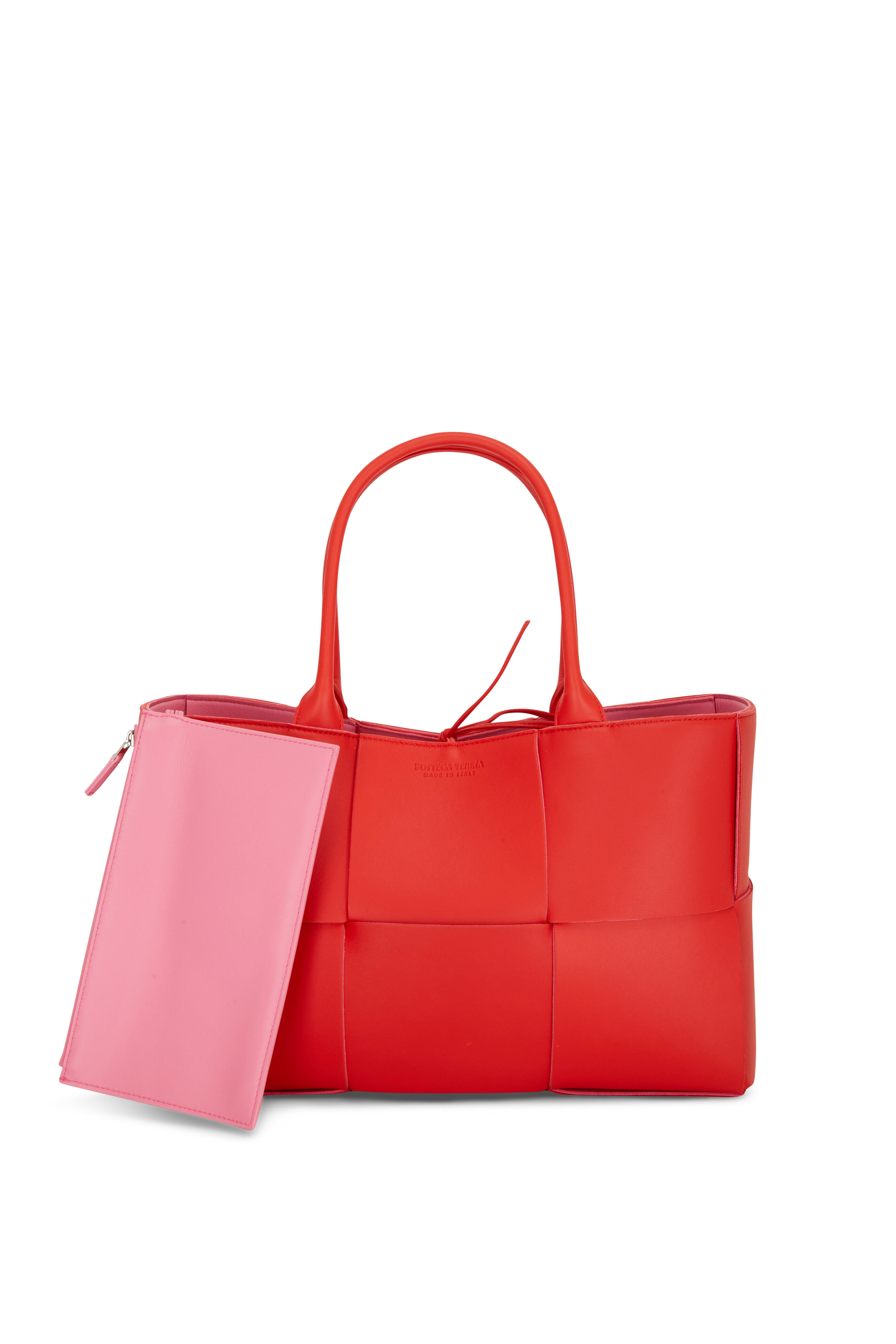 Bottega Veneta - Arco Nail Polish Woven Block Medium Tote