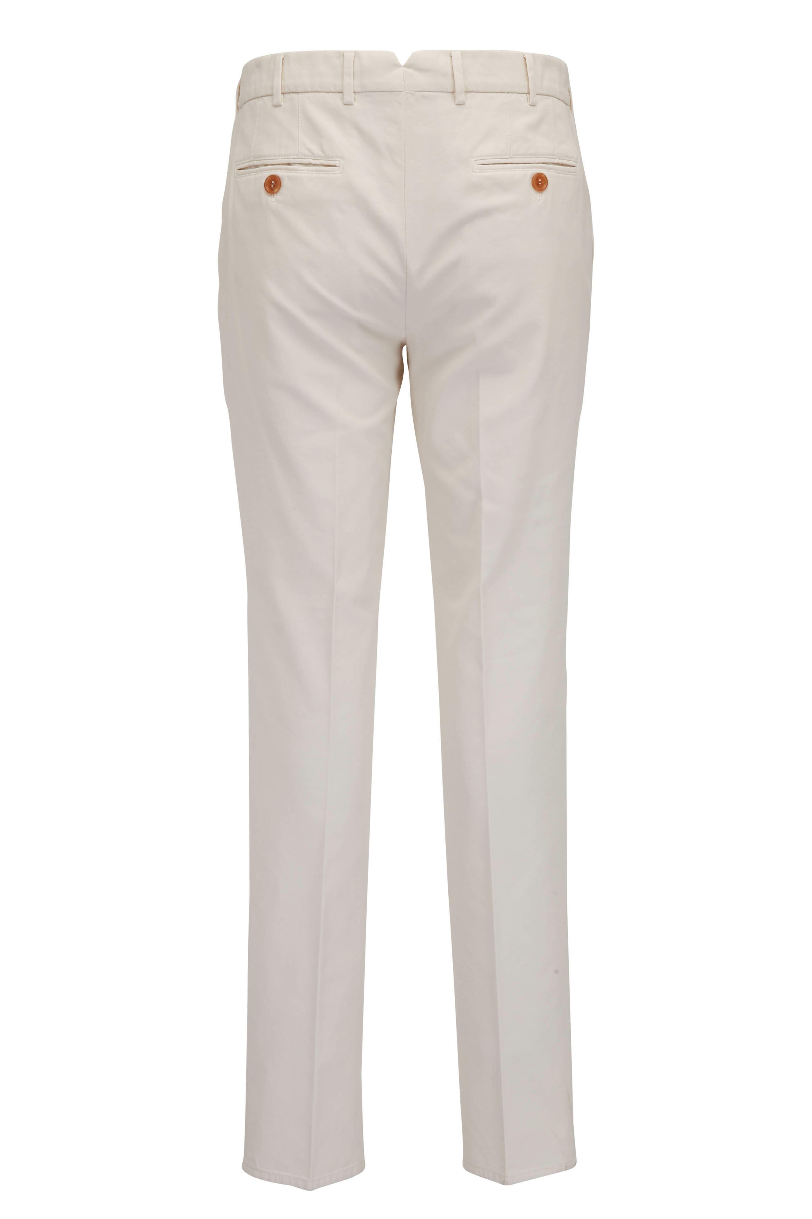 Brunello Cucinelli - White Cotton Pant