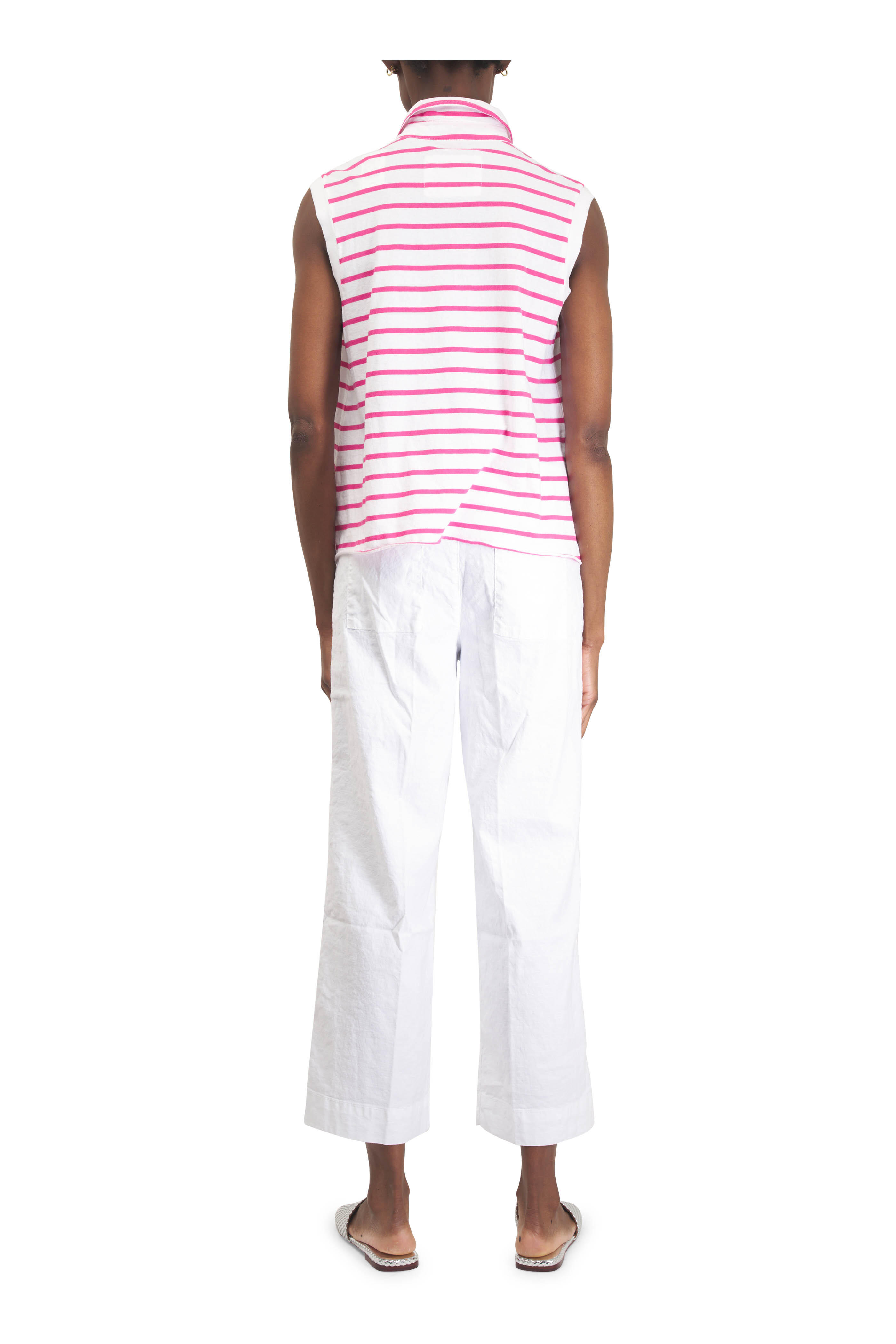 Frank & Eileen - Olivia Lotus Stripe Popover Henley Tank