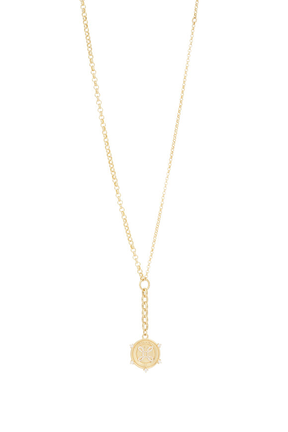 Foundrae 18k Yellow Gold True Love Mix Belcher Necklace