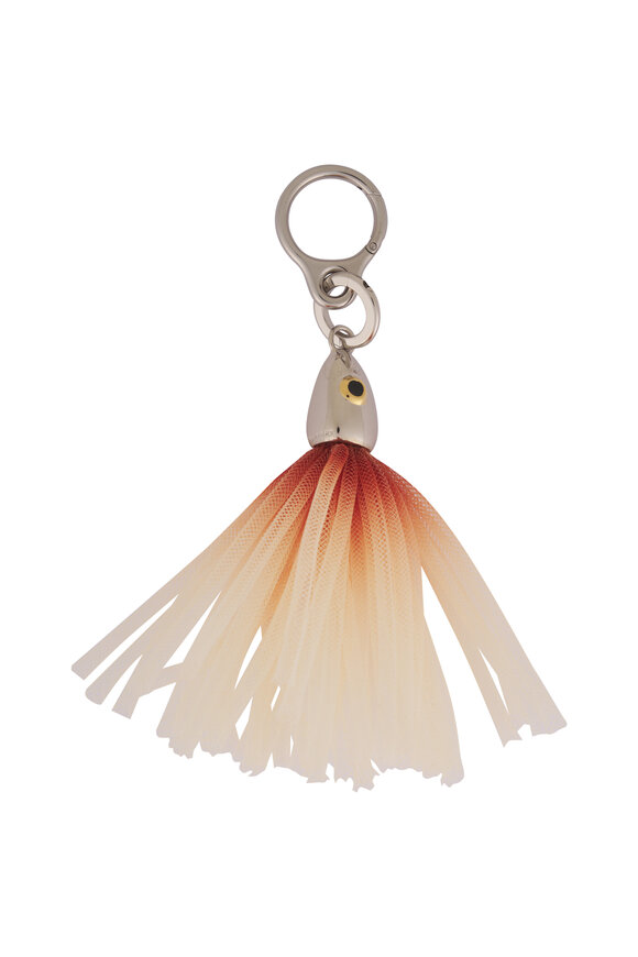 Loewe Silver & Orange Fishing Lure Bag Charm - view 1