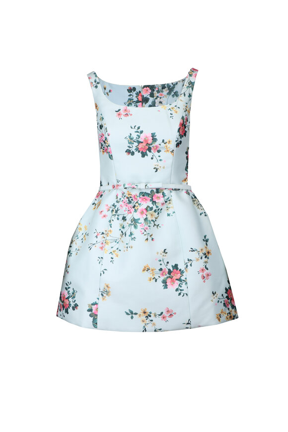Leo Lin Lyra Floral Mint Mini Dress - view 1