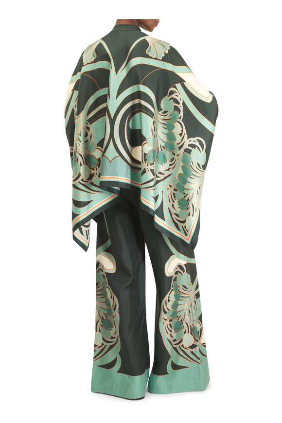 La DoubleJ Foulard Placée Multicolor Silk Twill Blouse - view 4