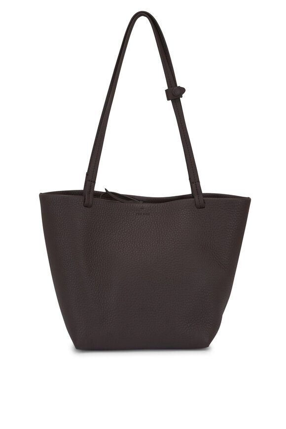 The Row Medium Park Deep Brown Ans Leather Tote