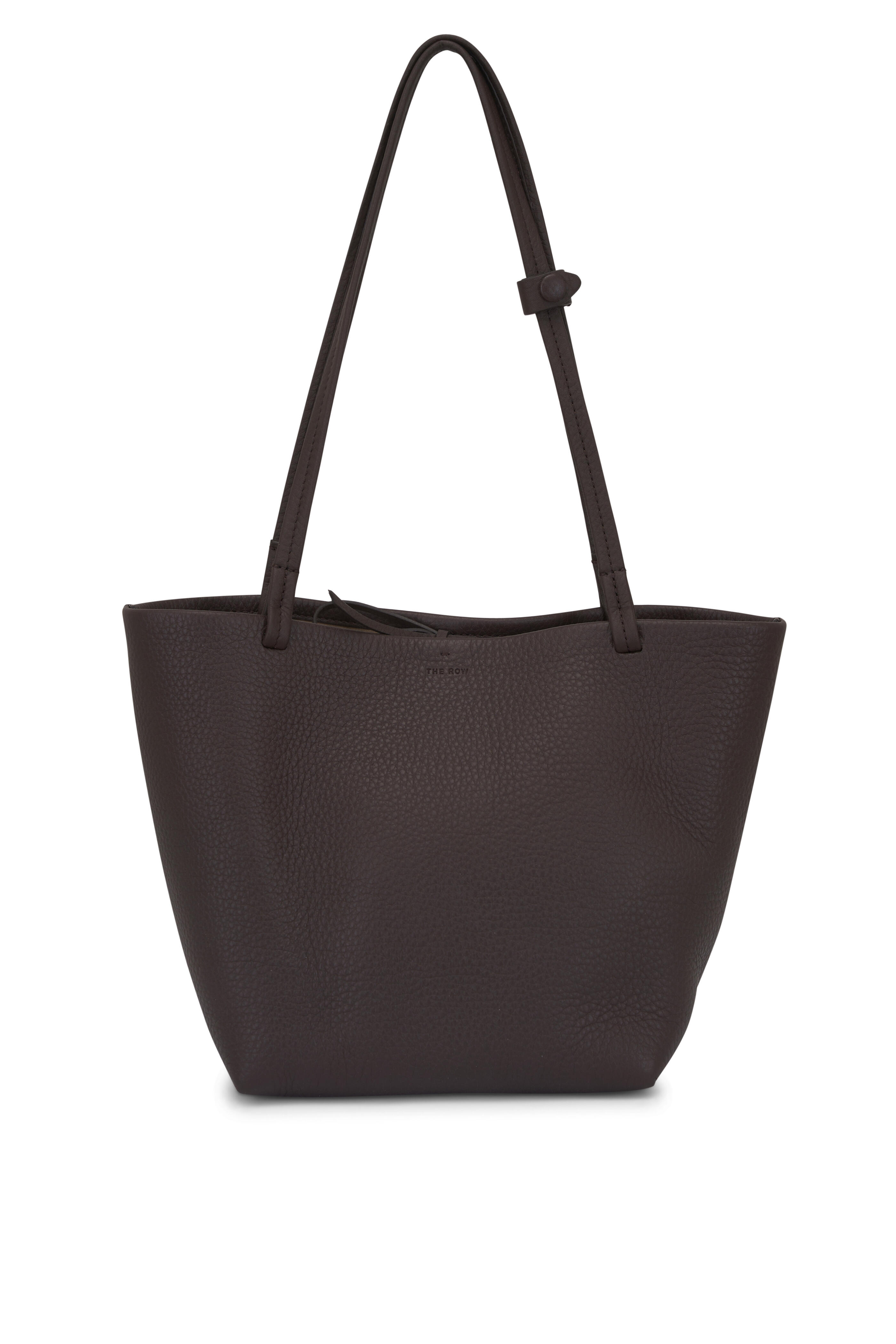 The Row - Medium Park Deep Brown Ans Leather Tote