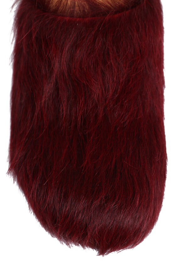 Marni Fussbett Sabot Wildcherry Calf Hair Mule - view 4