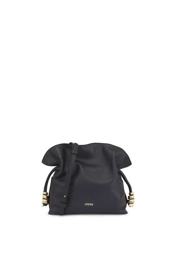 Loewe Mini Coil Flamenco Black Leather Clutch - view 5
