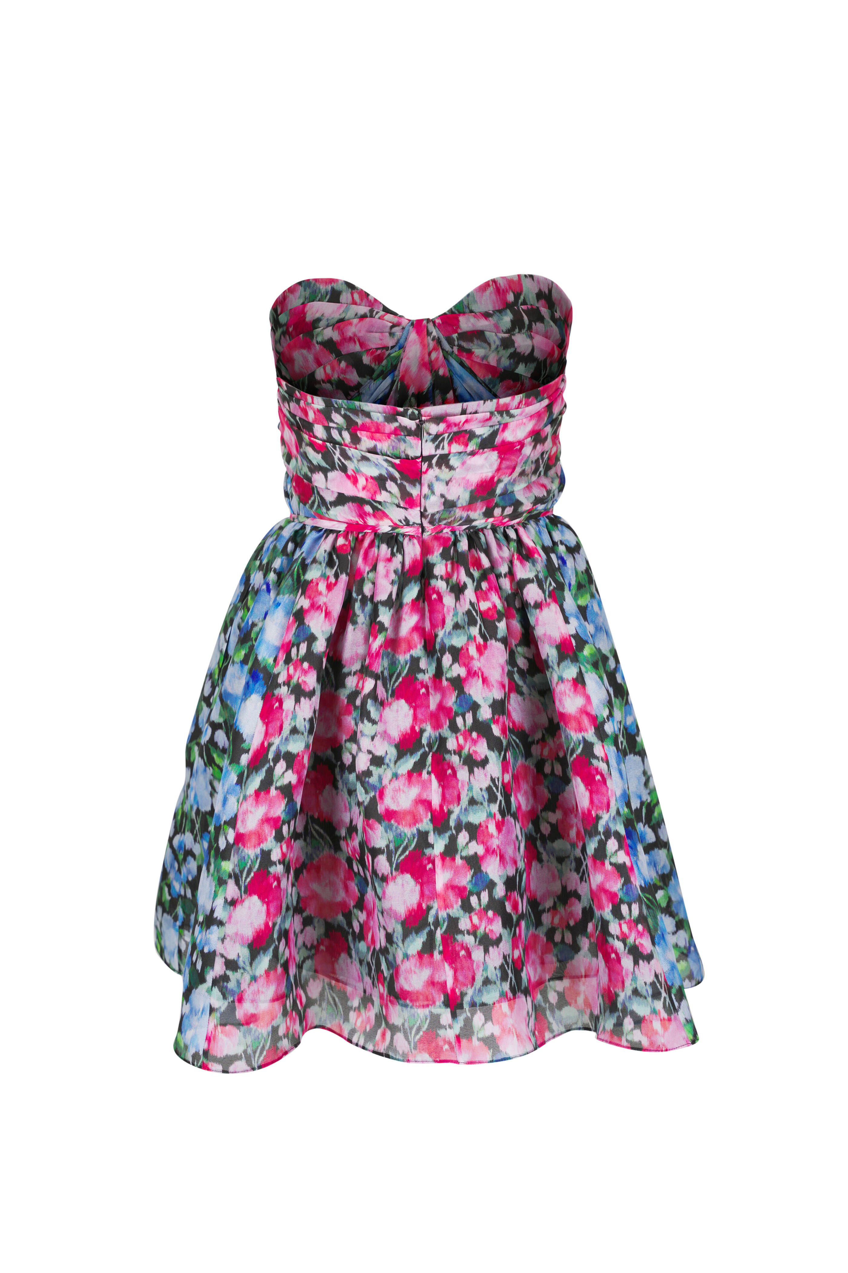 Carolina Herrera - Multicolor Floral Silk Mini Dress