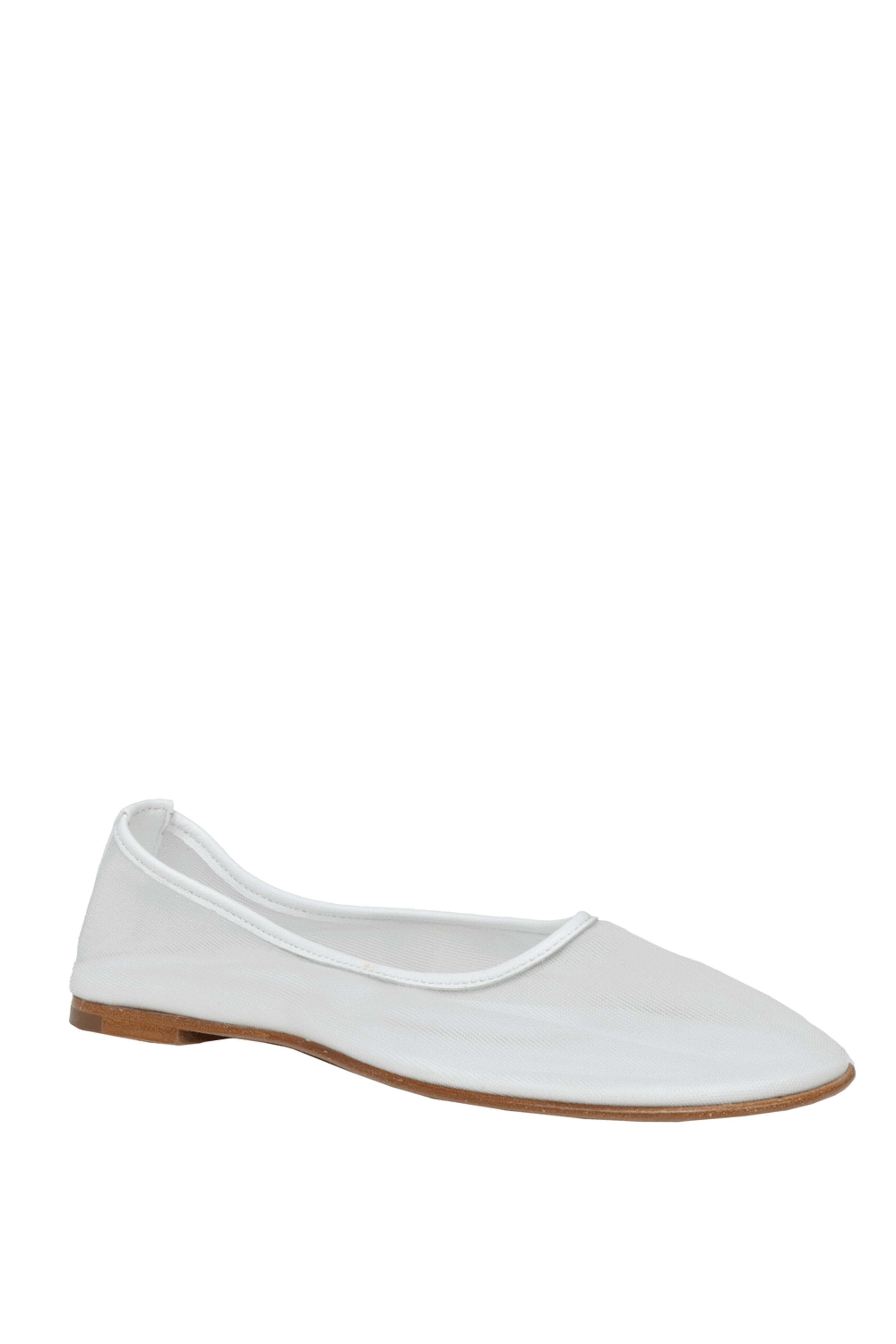 Dear Frances - Ballet Mesh Flat in White