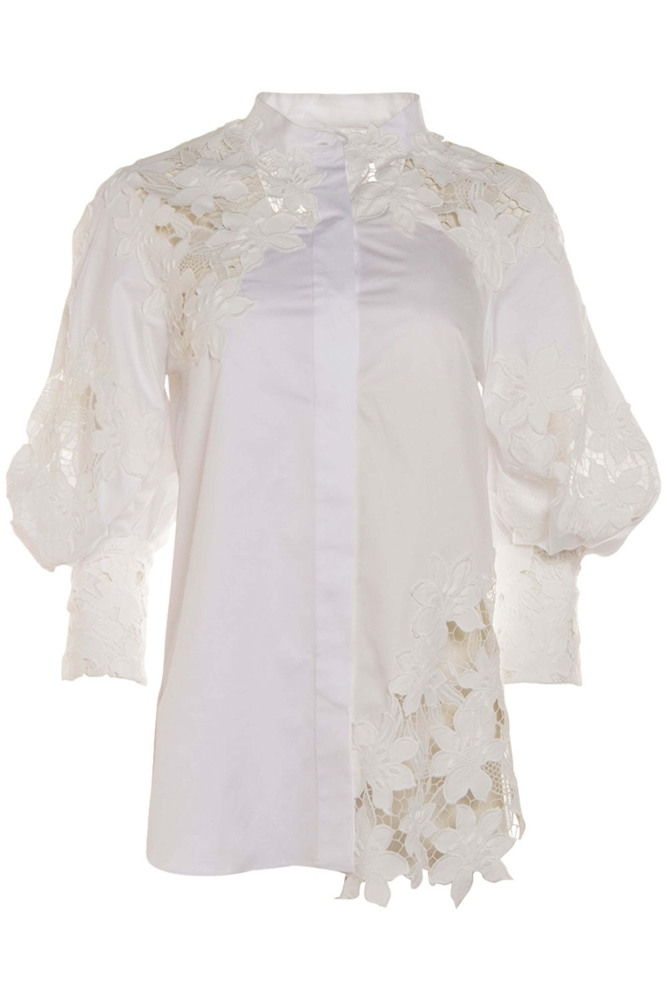 Oscar De La Renta crystal-embellishment Turtleneck Top