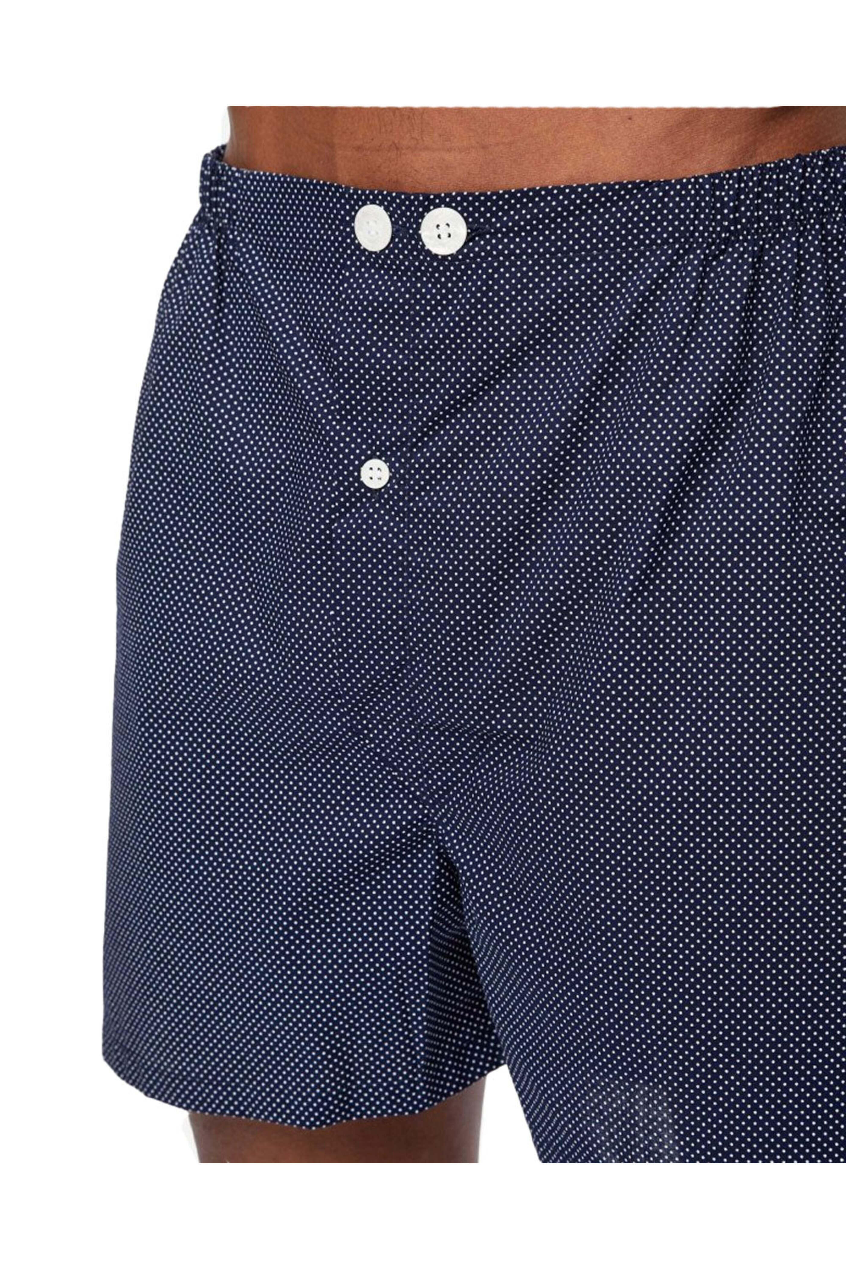 Derek Rose - Dark Navy Polka Dot Pajama Set