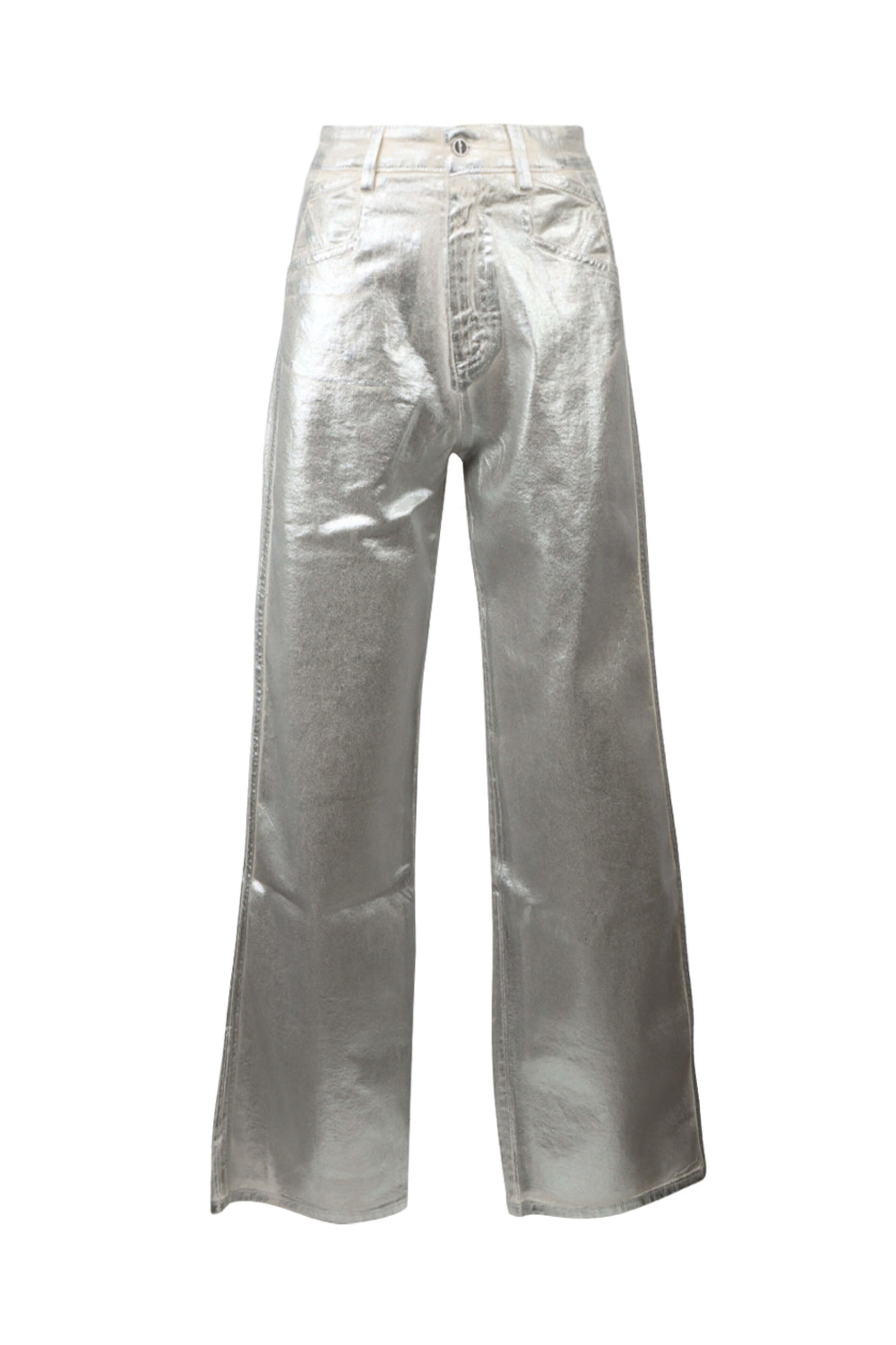 Kiton - Straight Leg Jean in Silver