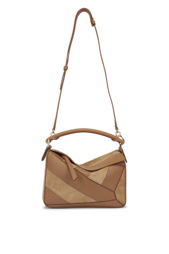 【関税&送料込】Loewe Caramel Leather Puzzle Edge Handbag Loewe - Mini Puzzle Edge Caramel Shoulder Bag | Mitchell Stores