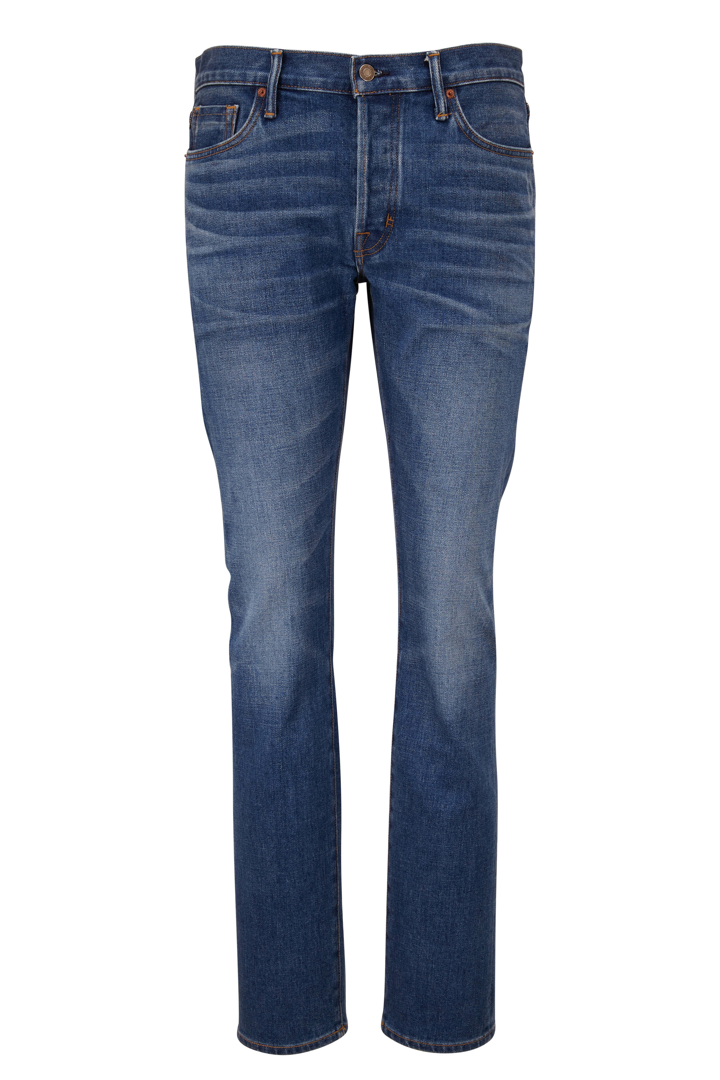 Tom Ford - Cornflower Blue Comfort Denim Jean