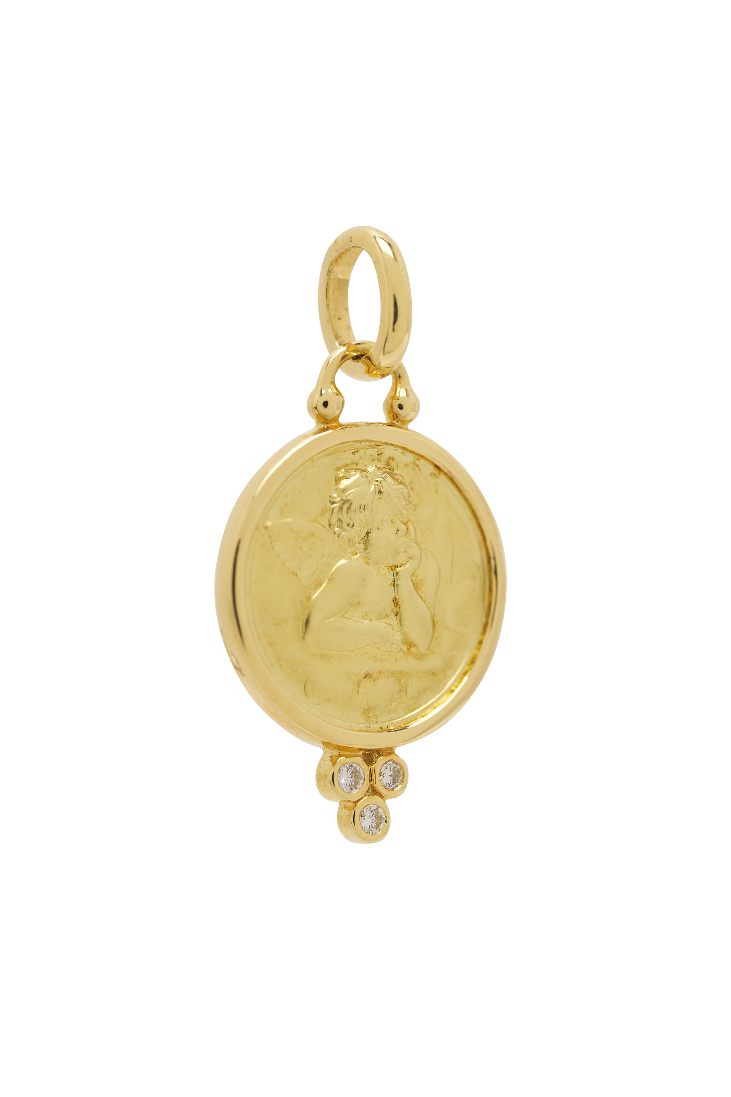 Temple St. Clair - Diamond Angel Pendant, 16mm