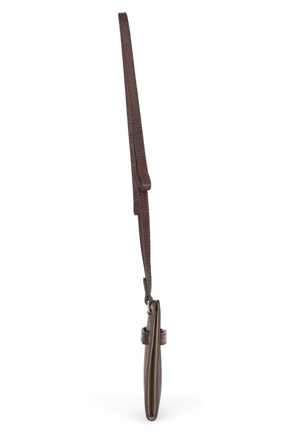 Totême Brown Embossed Leather Belted Crossbody - view 3