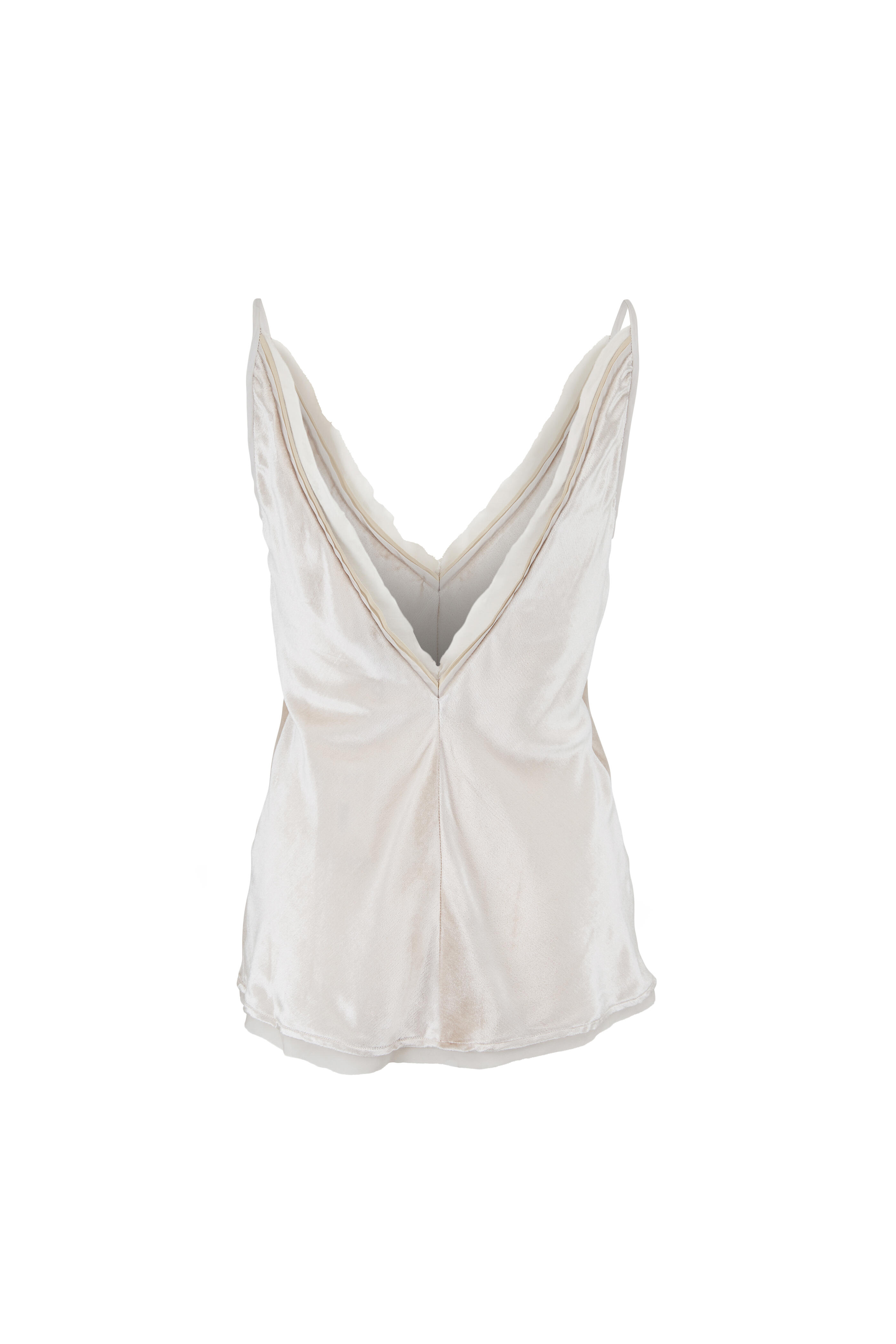 Gabriela Hearst - Maria Ivory Panne Silk Velvet Tank