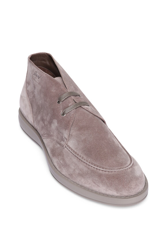 Brioni Chukka Zinc Suede Desert Boot
