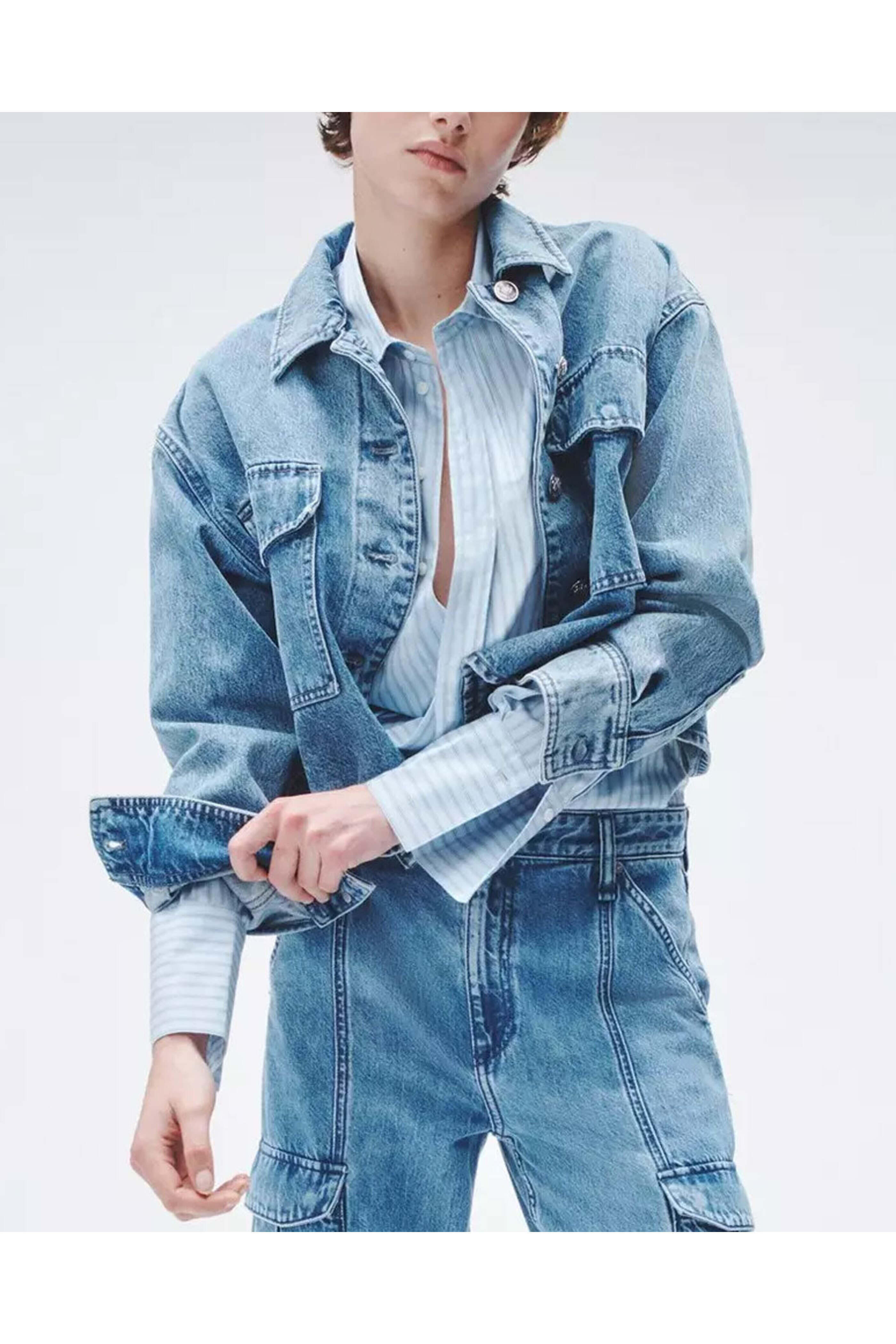 Rag & Bone - Jaiden Denim Shirt Jacket in Elle