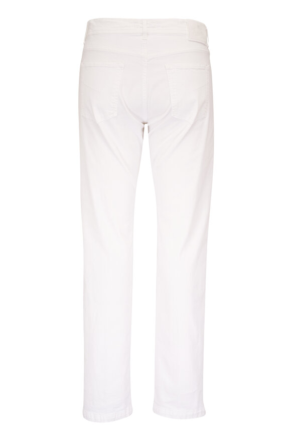 Marco Pescarolo White Stretch Cotton Five Pocket Pant - view 6